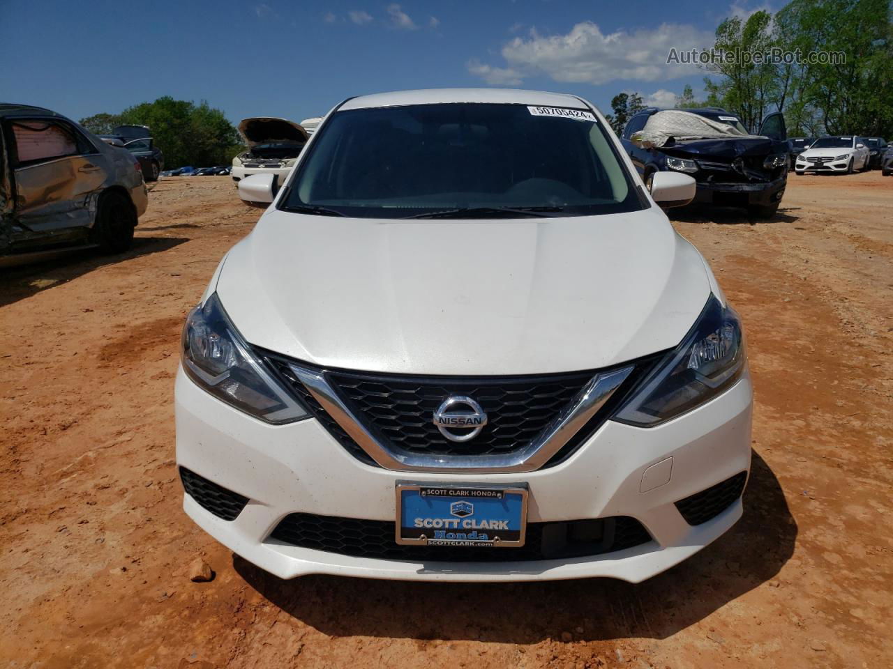 2018 Nissan Sentra S White vin: 3N1AB7AP1JY274997