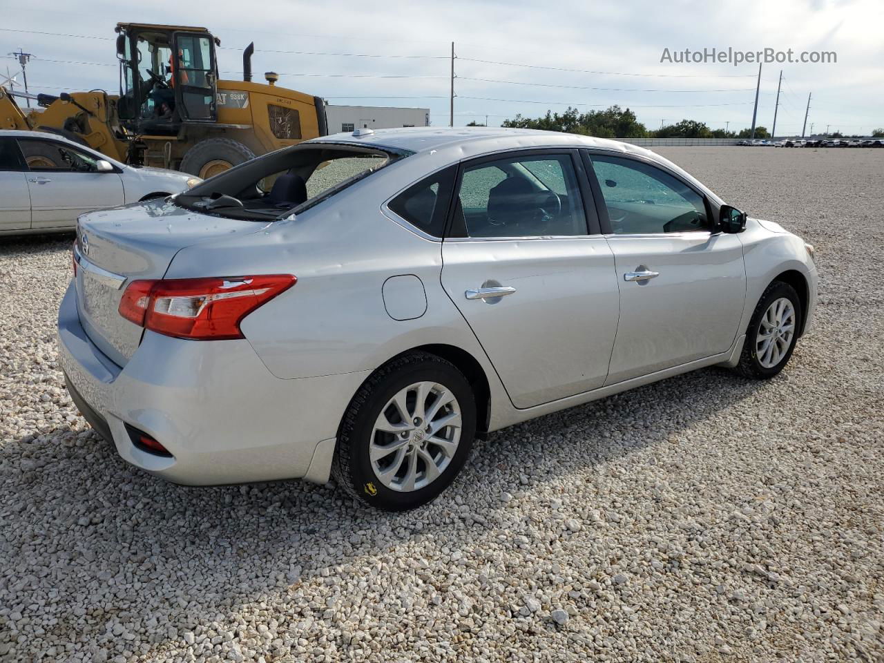 2018 Nissan Sentra S Silver vin: 3N1AB7AP1JY279360