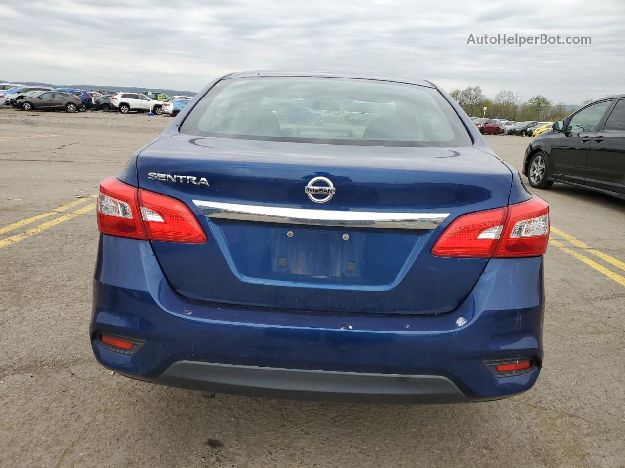 2018 Nissan Sentra S Blue vin: 3N1AB7AP1JY282971