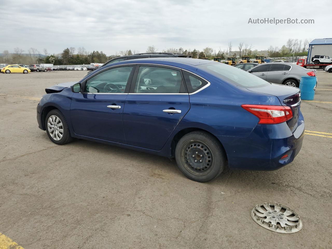 2018 Nissan Sentra S Blue vin: 3N1AB7AP1JY282971