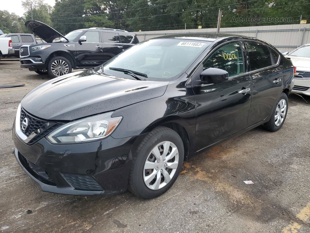 2018 Nissan Sentra S Black vin: 3N1AB7AP1JY286731