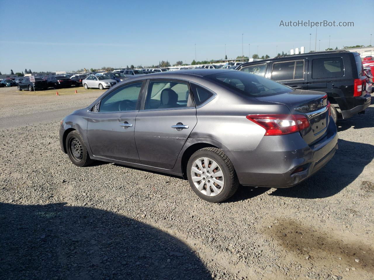 2018 Nissan Sentra S Gray vin: 3N1AB7AP1JY292044