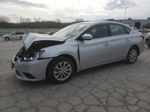 2018 Nissan Sentra S Серебряный vin: 3N1AB7AP1JY309747