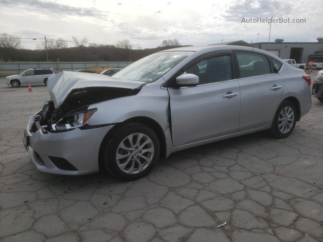 2018 Nissan Sentra S Silver vin: 3N1AB7AP1JY309747