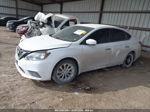 2018 Nissan Sentra Sv White vin: 3N1AB7AP1JY319663