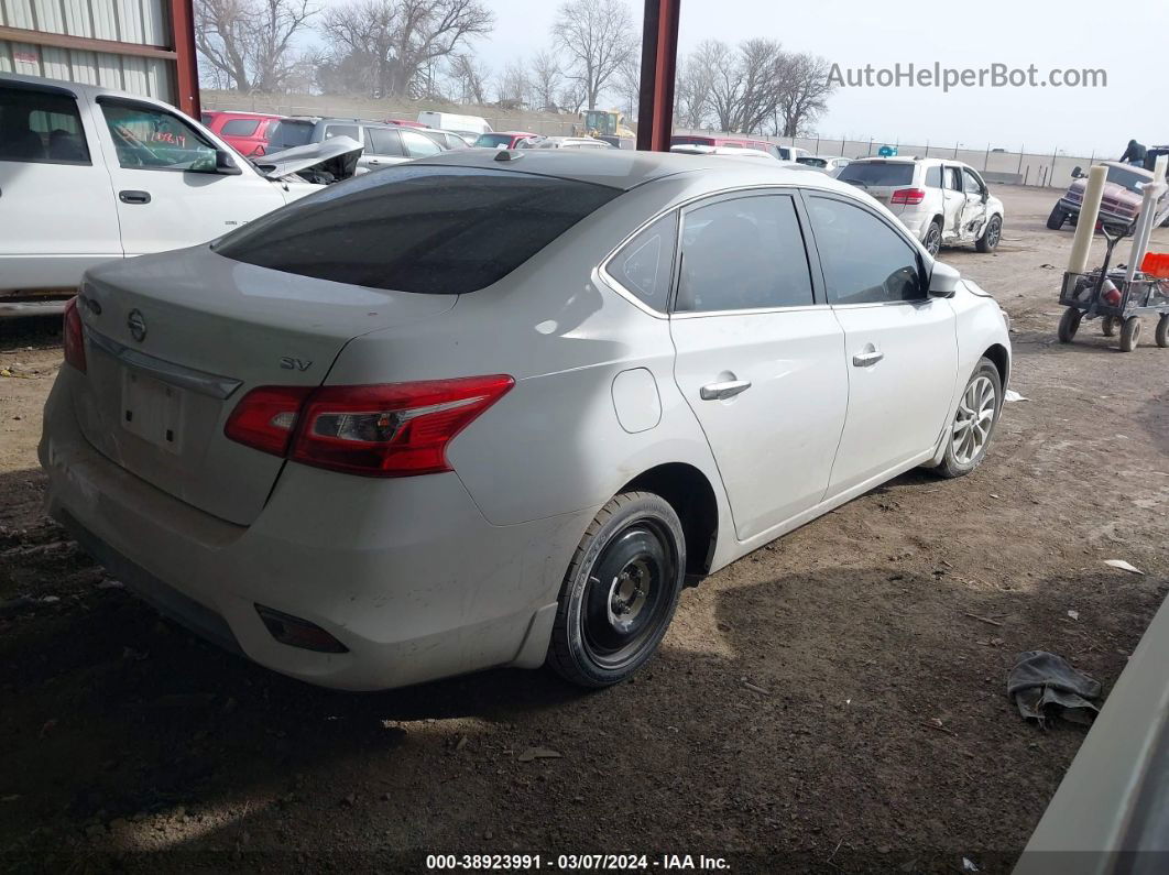 2018 Nissan Sentra Sv White vin: 3N1AB7AP1JY319663