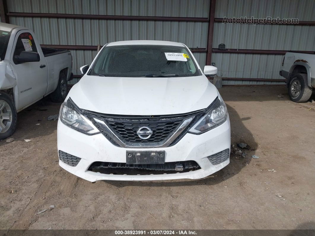 2018 Nissan Sentra Sv White vin: 3N1AB7AP1JY319663