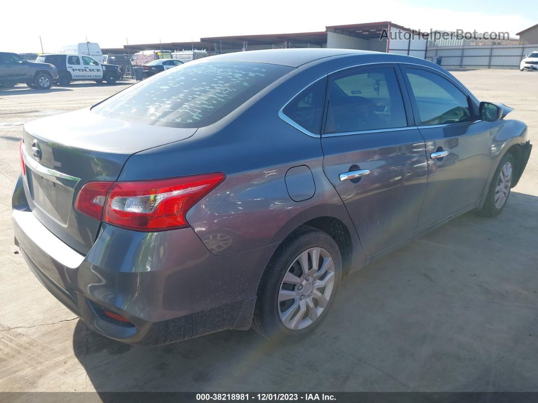 2018 Nissan Sentra S Blue vin: 3N1AB7AP1JY319677