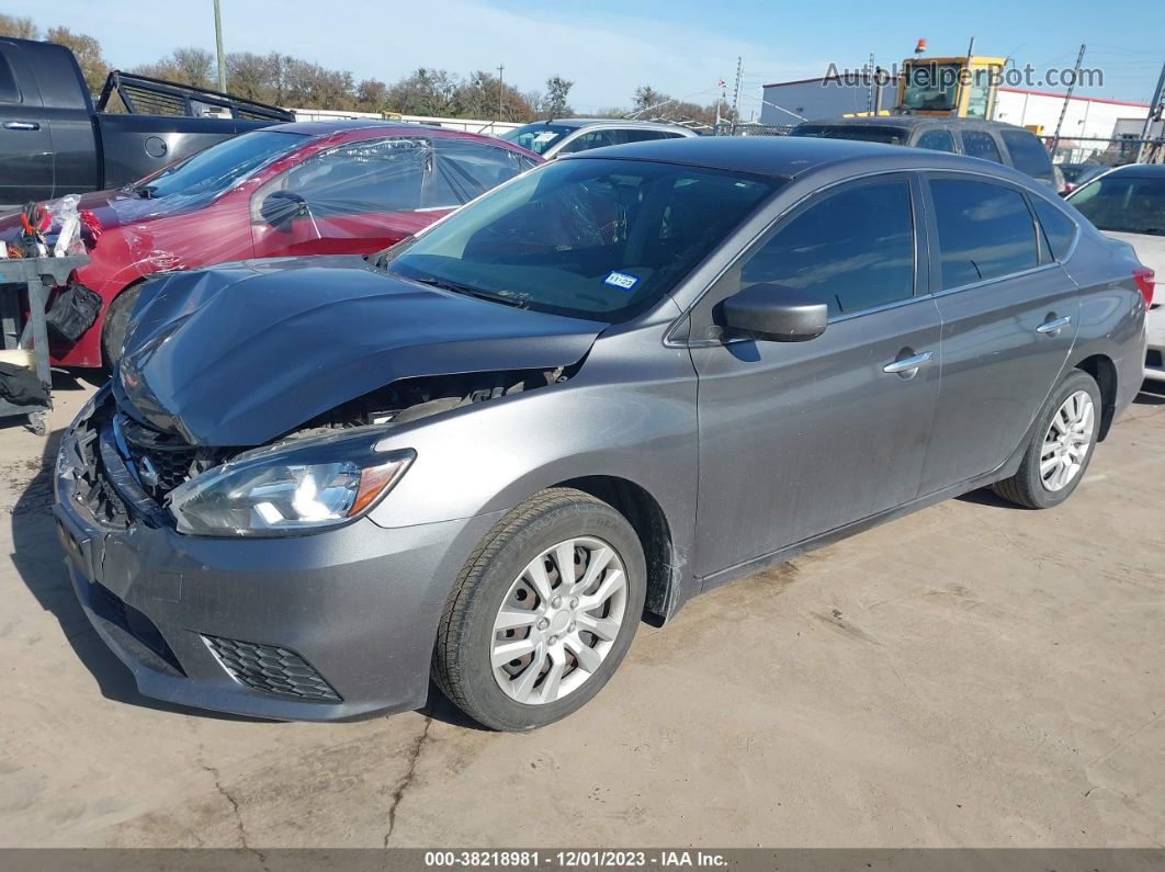 2018 Nissan Sentra S Blue vin: 3N1AB7AP1JY319677