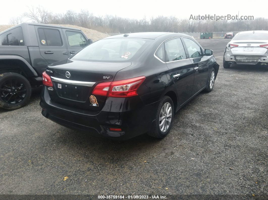 2018 Nissan Sentra Sv Black vin: 3N1AB7AP1JY320246