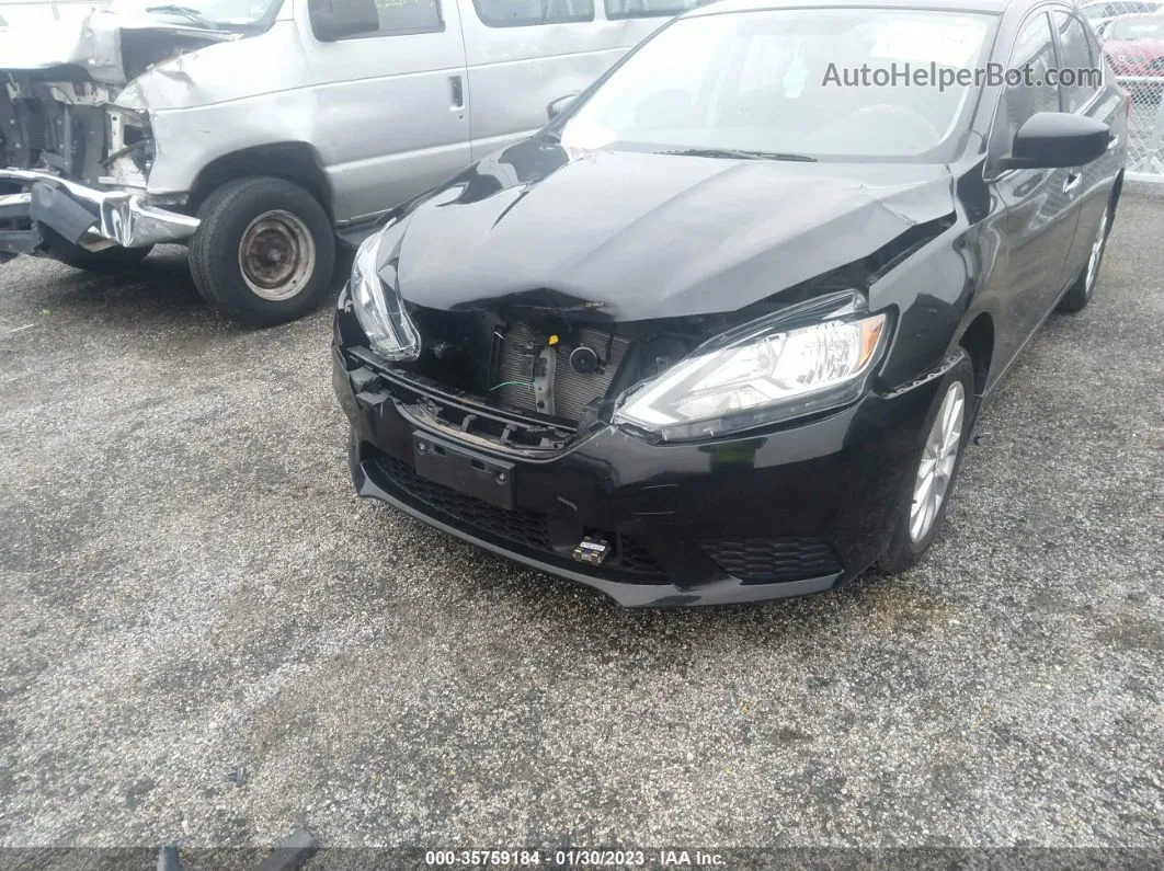 2018 Nissan Sentra Sv Black vin: 3N1AB7AP1JY320246