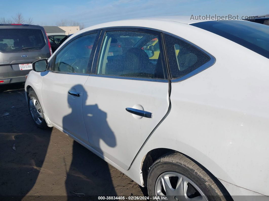 2018 Nissan Sentra S White vin: 3N1AB7AP1JY322823