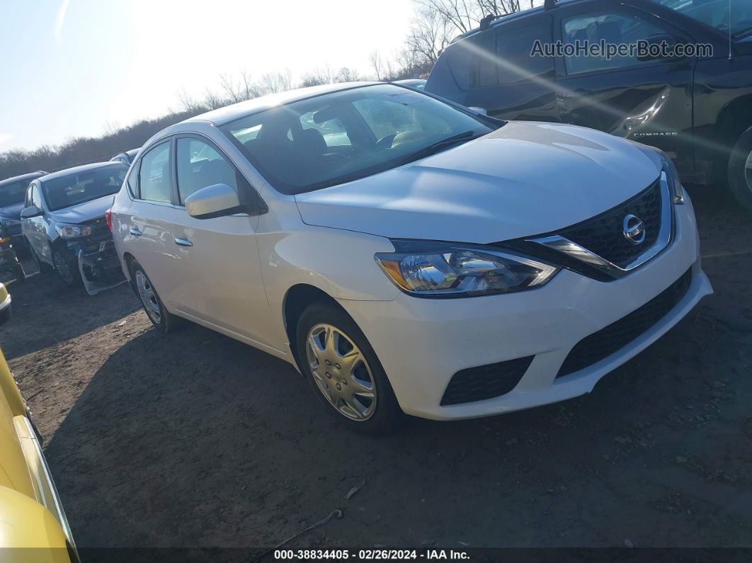 2018 Nissan Sentra S White vin: 3N1AB7AP1JY322823