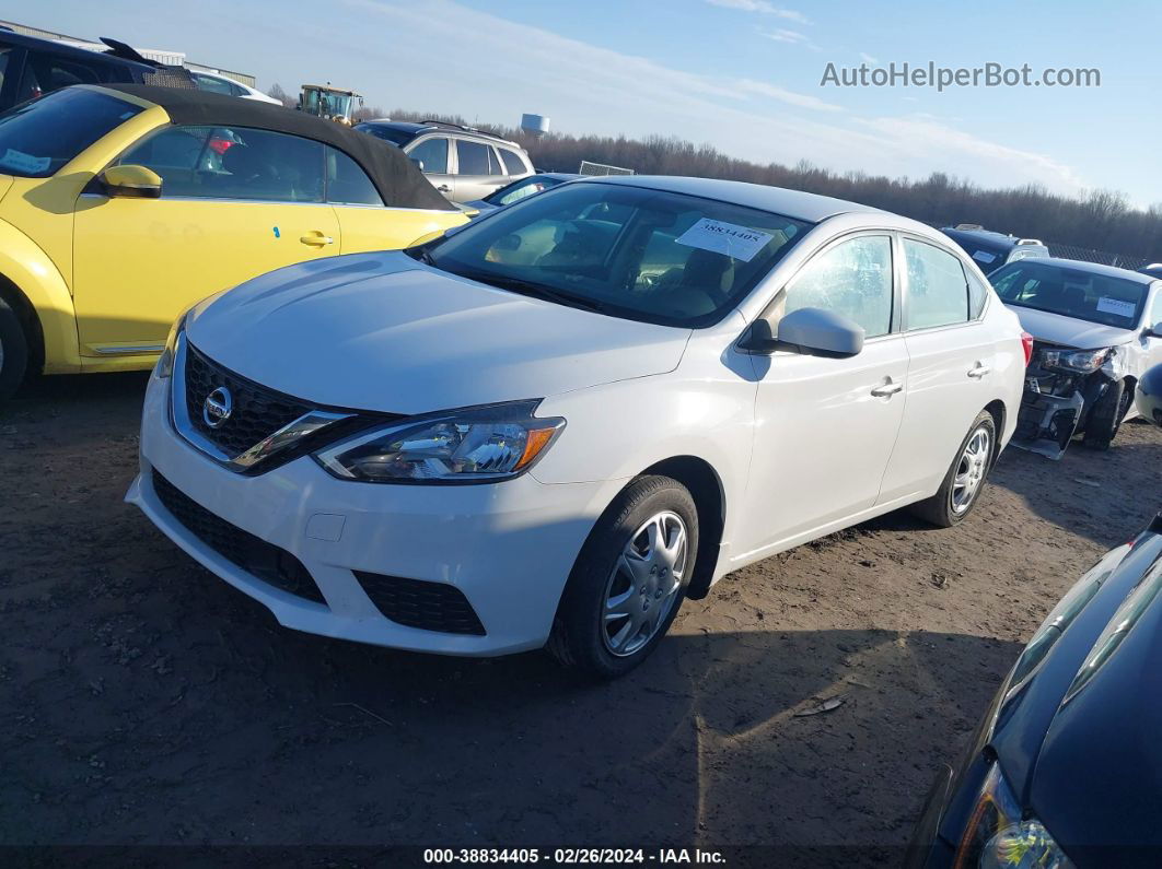 2018 Nissan Sentra S White vin: 3N1AB7AP1JY322823