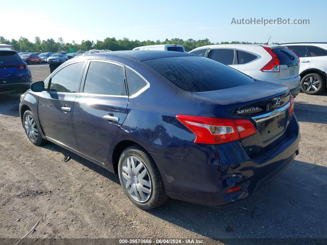 2018 Nissan Sentra S Blue vin: 3N1AB7AP1JY325656