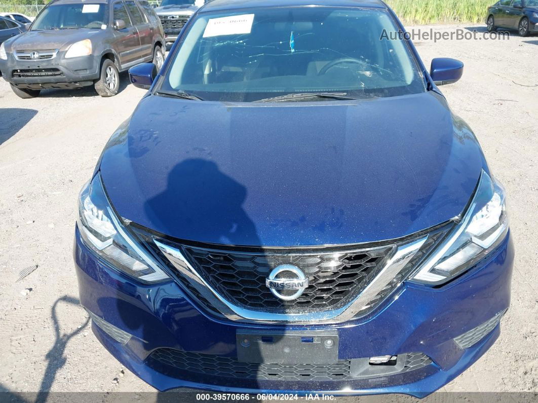 2018 Nissan Sentra S Blue vin: 3N1AB7AP1JY325656