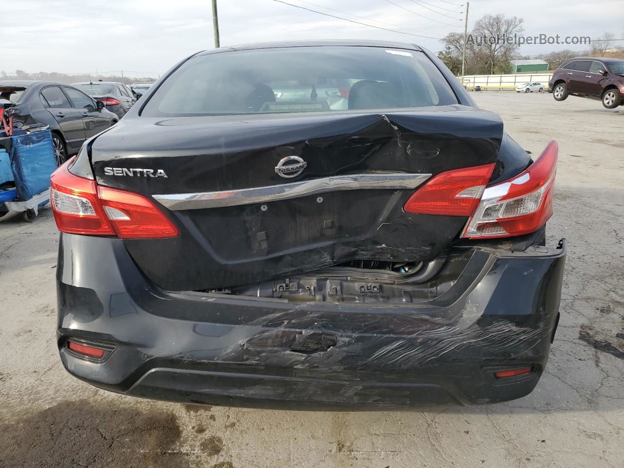 2018 Nissan Sentra S Black vin: 3N1AB7AP1JY331246