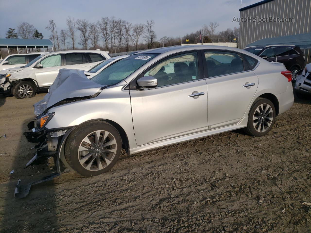 2018 Nissan Sentra S Silver vin: 3N1AB7AP1JY336916