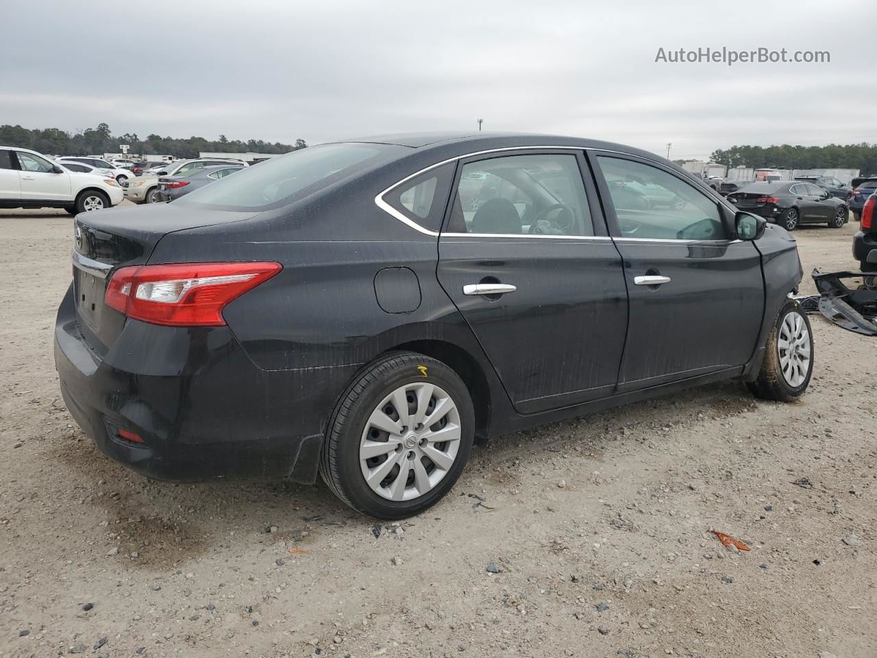 2018 Nissan Sentra S Черный vin: 3N1AB7AP1JY340979