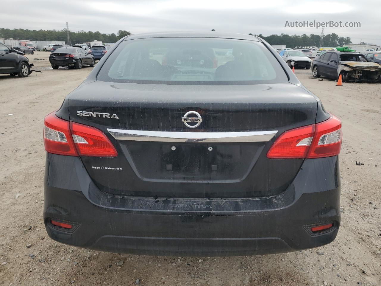 2018 Nissan Sentra S Черный vin: 3N1AB7AP1JY340979