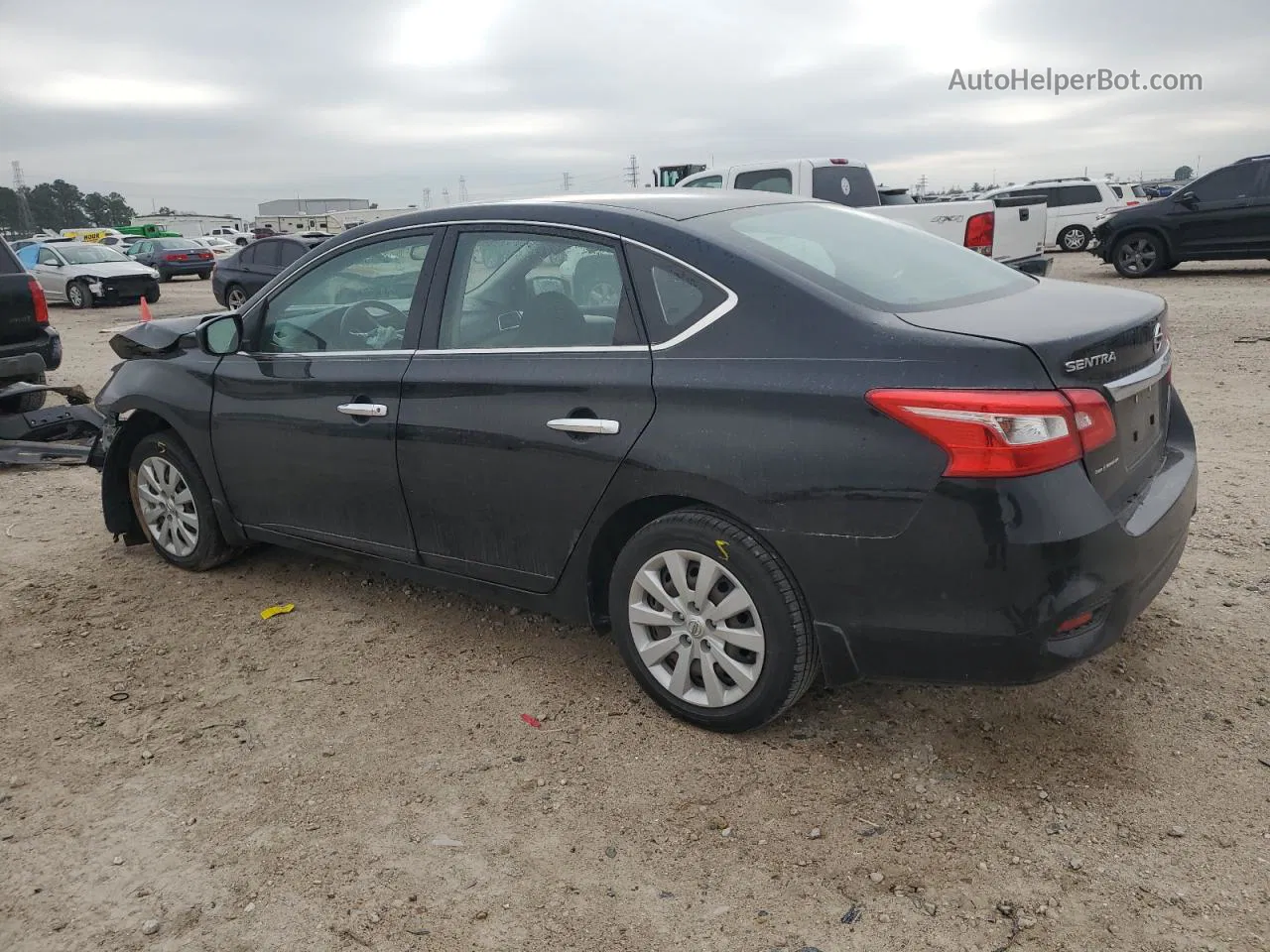 2018 Nissan Sentra S Черный vin: 3N1AB7AP1JY340979