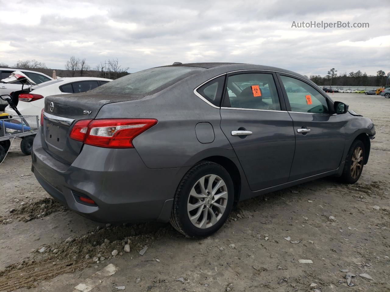 2019 Nissan Sentra S Gray vin: 3N1AB7AP1KL606449