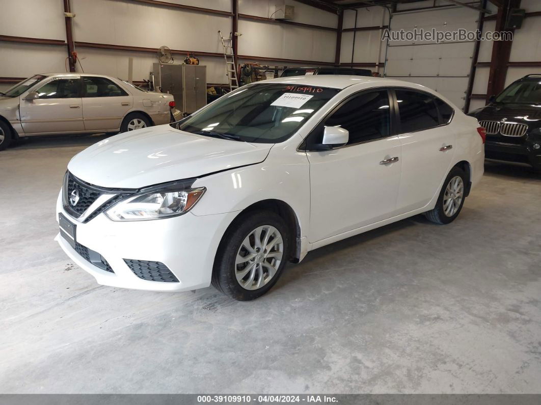 2019 Nissan Sentra Sv White vin: 3N1AB7AP1KL606838