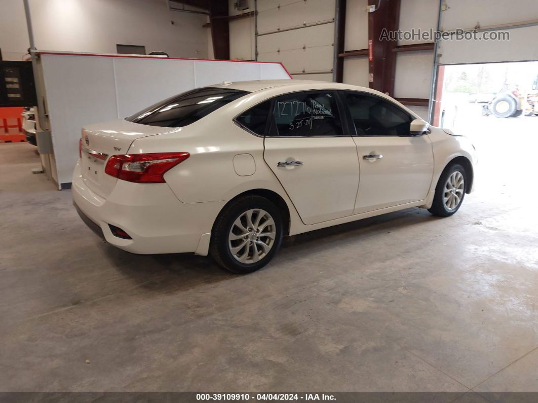 2019 Nissan Sentra Sv White vin: 3N1AB7AP1KL606838