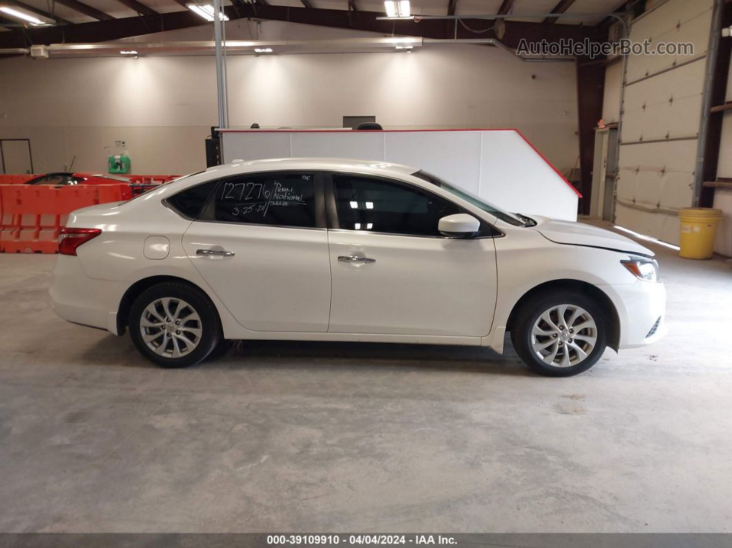 2019 Nissan Sentra Sv White vin: 3N1AB7AP1KL606838