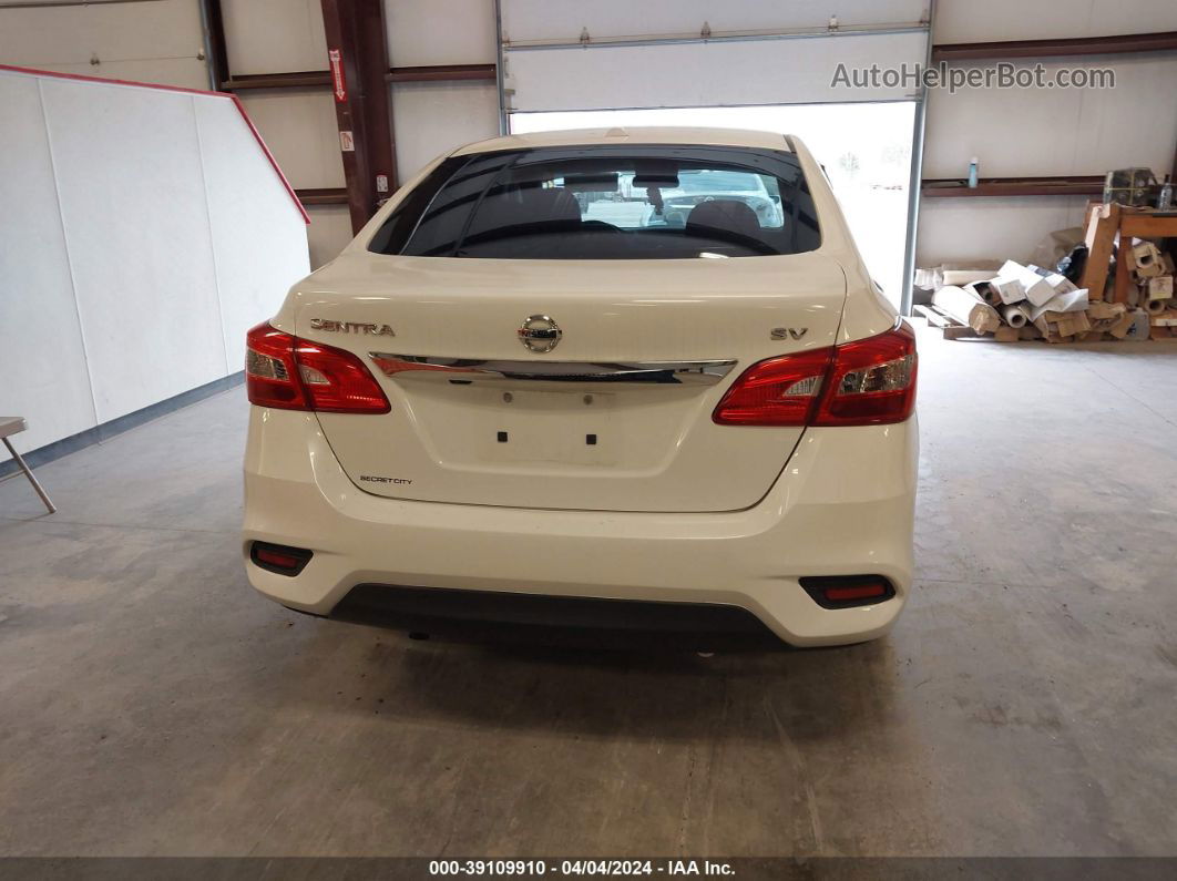 2019 Nissan Sentra Sv White vin: 3N1AB7AP1KL606838