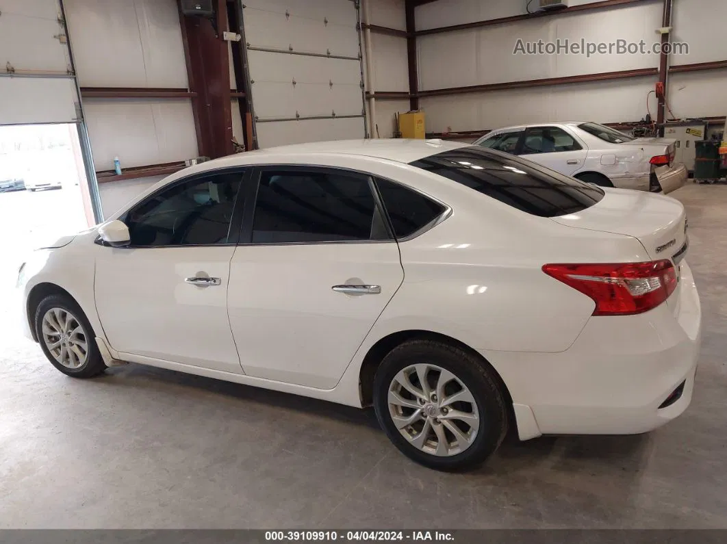 2019 Nissan Sentra Sv White vin: 3N1AB7AP1KL606838