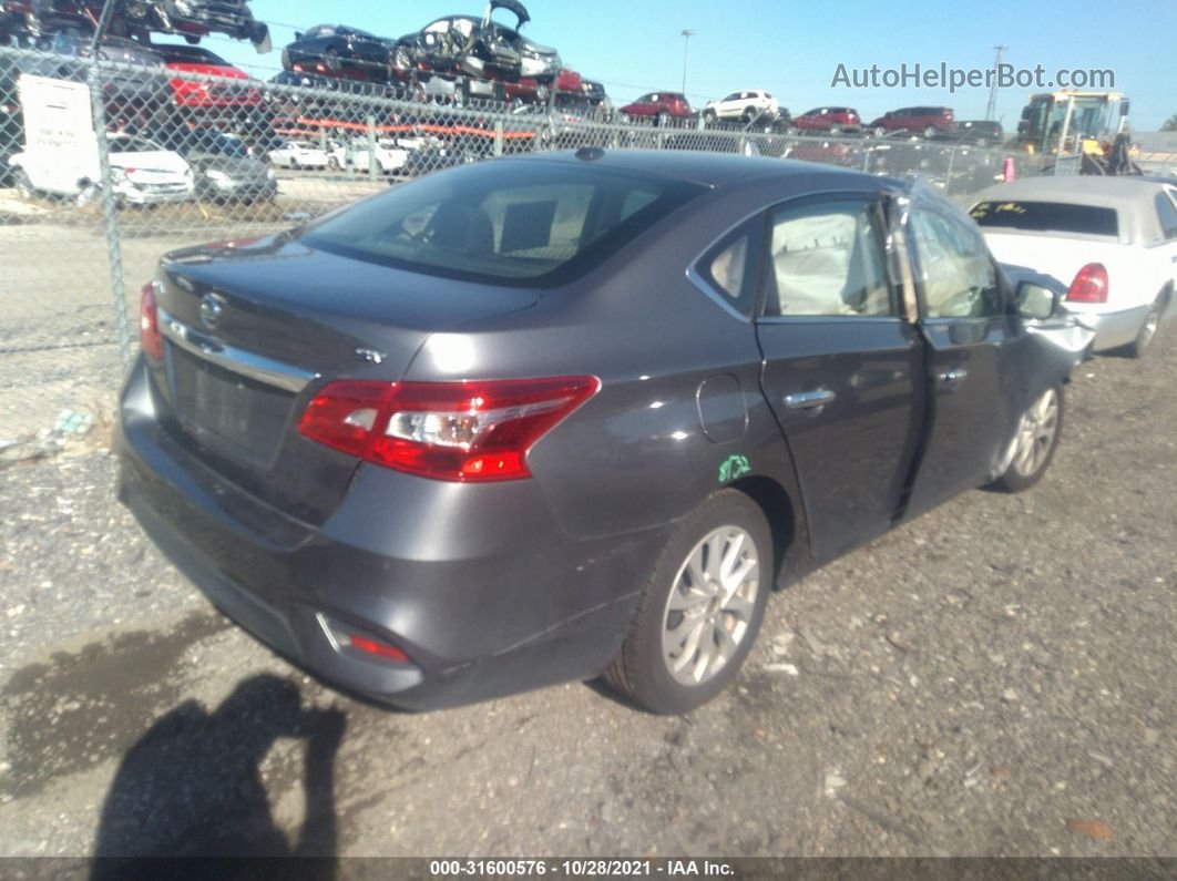 2019 Nissan Sentra Sv Gray vin: 3N1AB7AP1KL614275