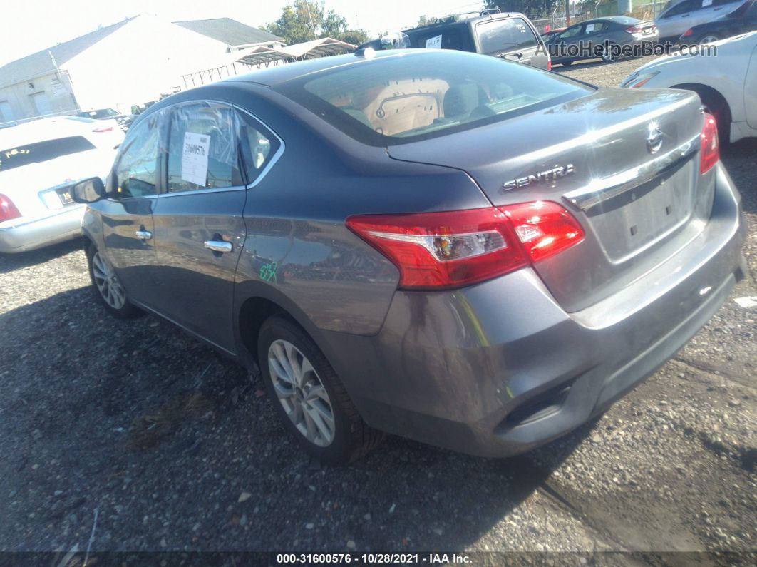 2019 Nissan Sentra Sv Gray vin: 3N1AB7AP1KL614275