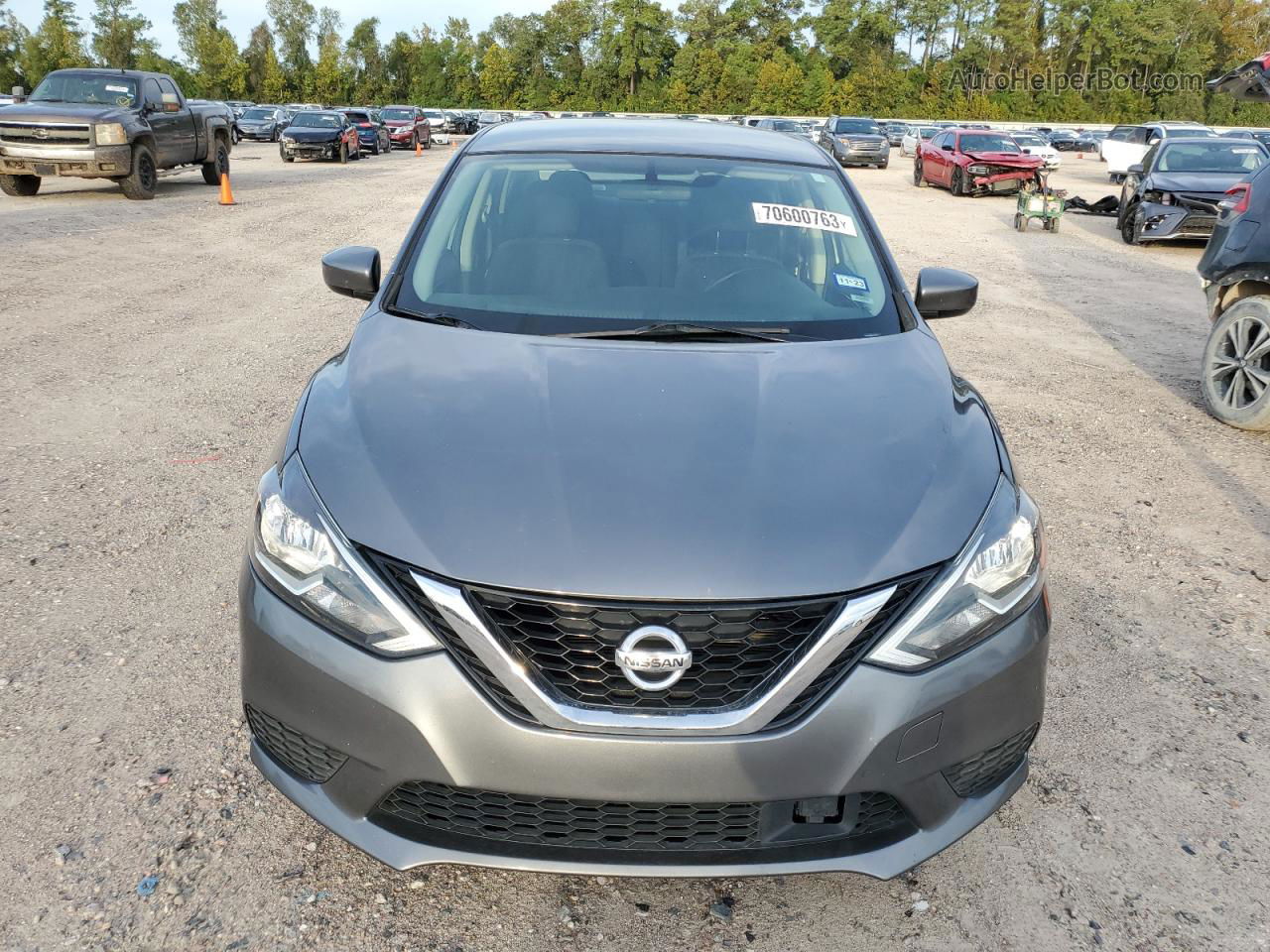 2019 Nissan Sentra S Gray vin: 3N1AB7AP1KL629052