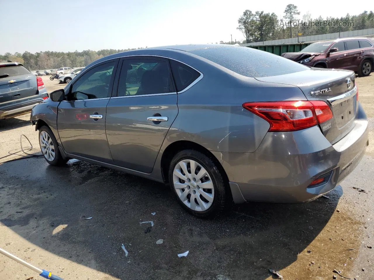 2019 Nissan Sentra S Gray vin: 3N1AB7AP1KY210556