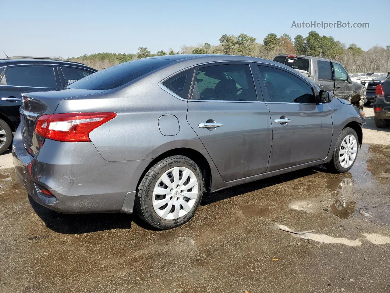 2019 Nissan Sentra S Gray vin: 3N1AB7AP1KY210556