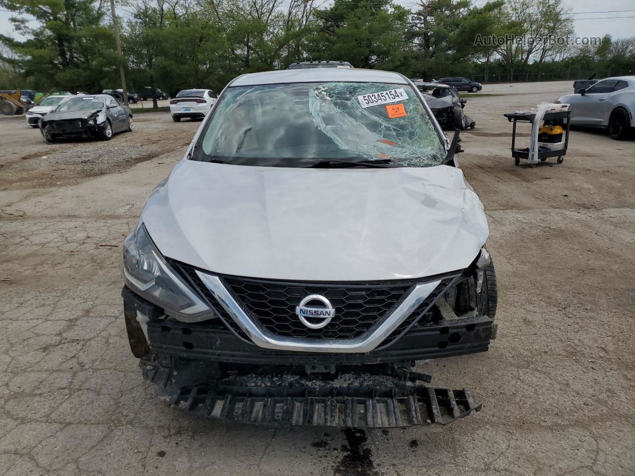 2019 Nissan Sentra S Silver vin: 3N1AB7AP1KY217507