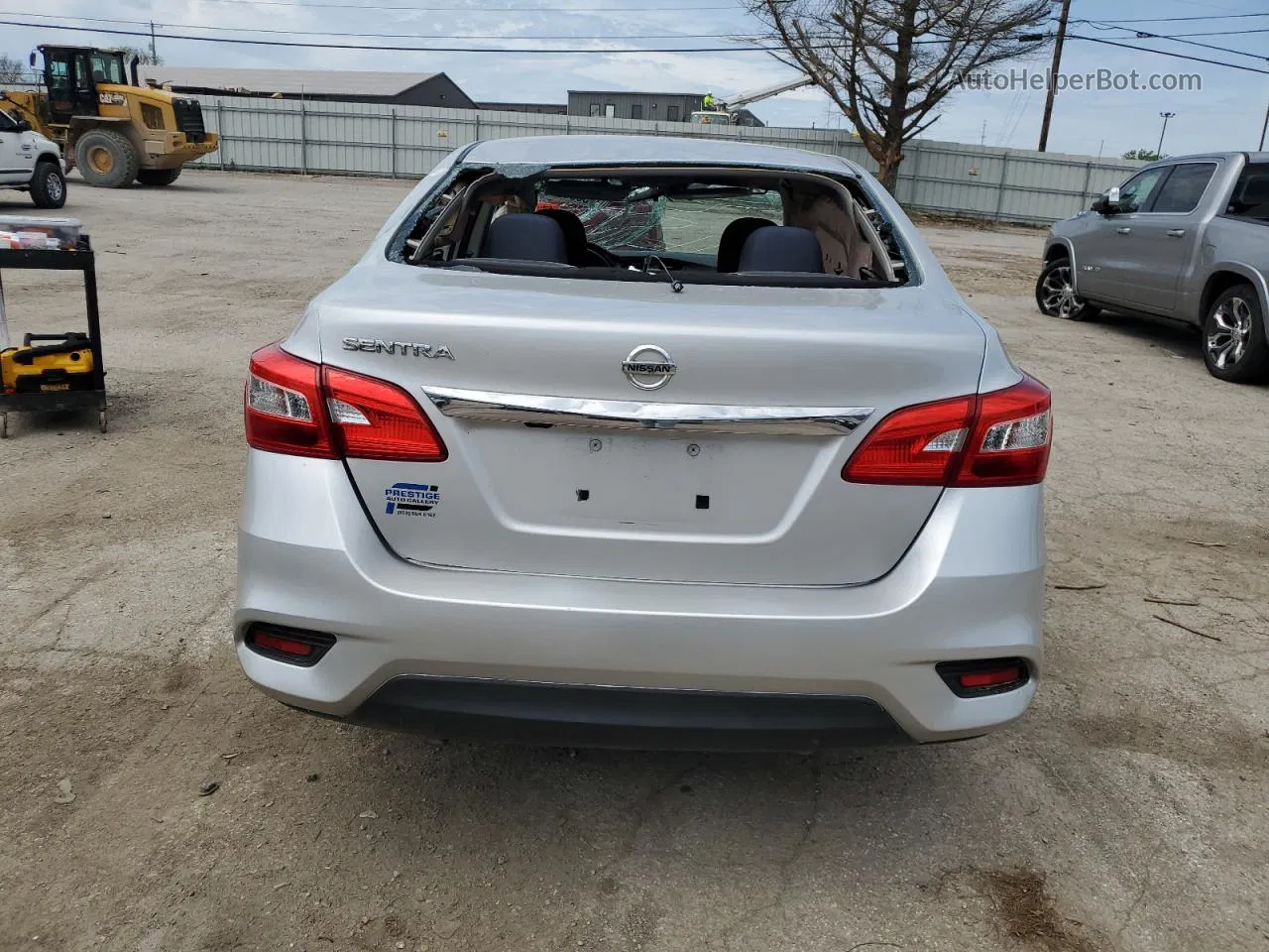 2019 Nissan Sentra S Silver vin: 3N1AB7AP1KY217507