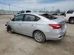 2019 Nissan Sentra S Серебряный vin: 3N1AB7AP1KY217507