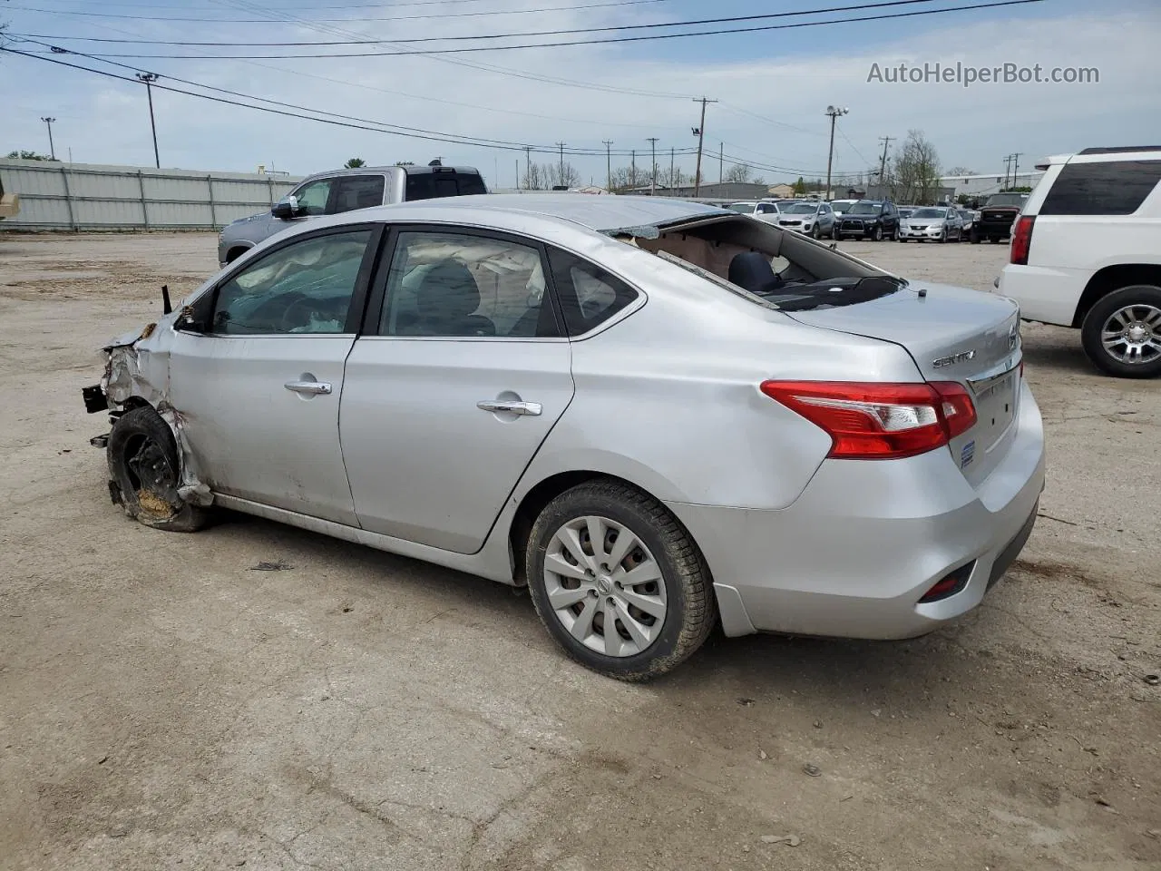 2019 Nissan Sentra S Silver vin: 3N1AB7AP1KY217507