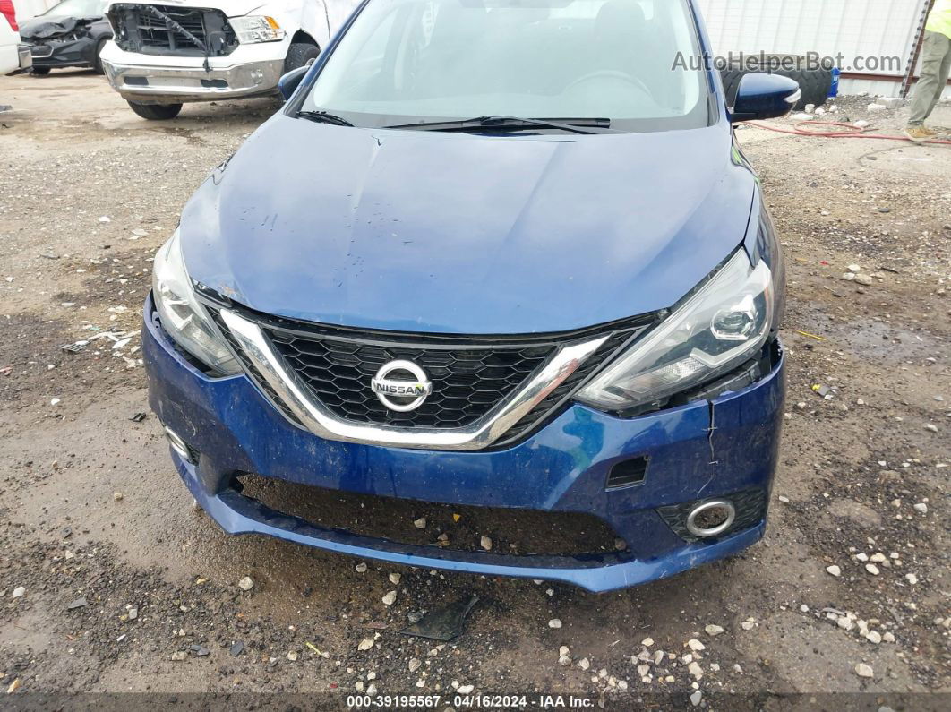 2019 Nissan Sentra Sr Blue vin: 3N1AB7AP1KY222609