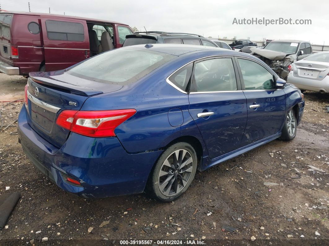 2019 Nissan Sentra Sr Blue vin: 3N1AB7AP1KY222609