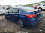 2019 Nissan Sentra Sr Blue vin: 3N1AB7AP1KY222609