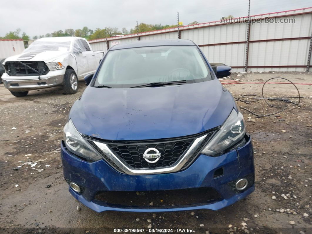 2019 Nissan Sentra Sr Blue vin: 3N1AB7AP1KY222609