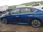 2019 Nissan Sentra Sr Blue vin: 3N1AB7AP1KY222609