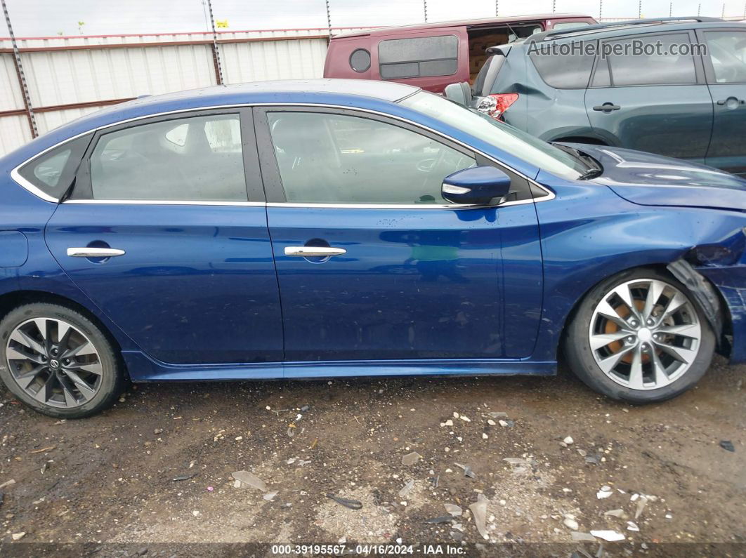 2019 Nissan Sentra Sr Blue vin: 3N1AB7AP1KY222609