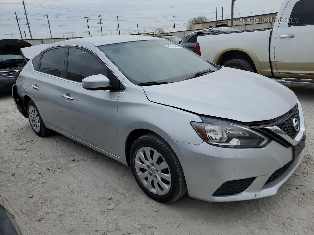 2019 Nissan Sentra S Silver vin: 3N1AB7AP1KY228300