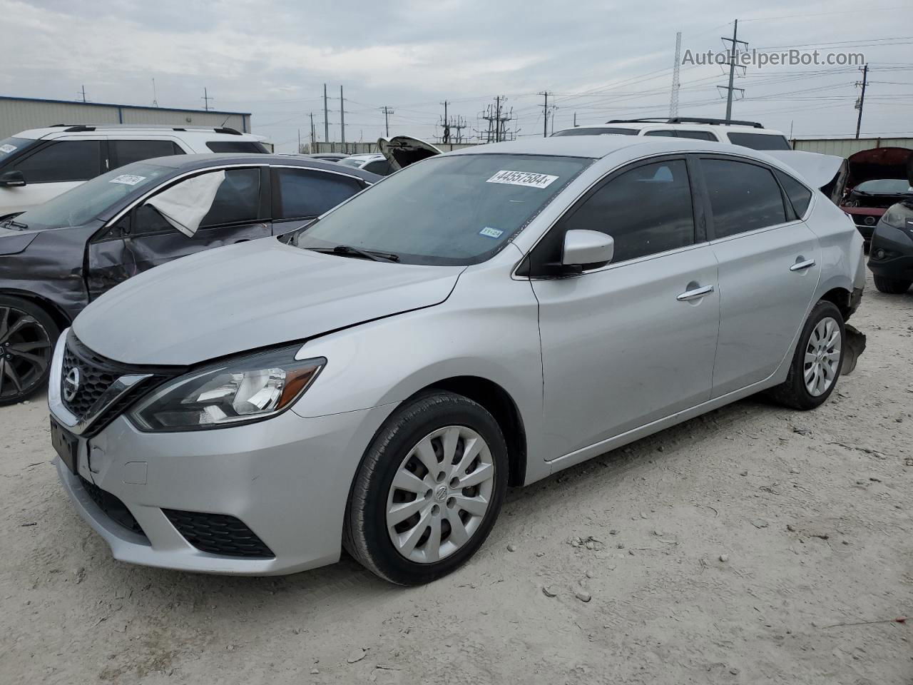 2019 Nissan Sentra S Silver vin: 3N1AB7AP1KY228300