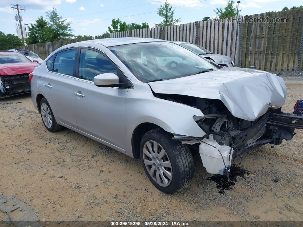 2019 Nissan Sentra S Silver vin: 3N1AB7AP1KY231567