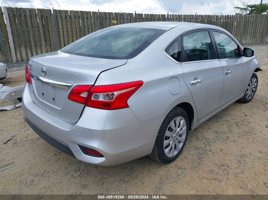 2019 Nissan Sentra S Silver vin: 3N1AB7AP1KY231567